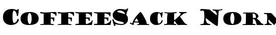 CoffeeSack Normal - Download Thousands of Free Fonts at FontZone.net