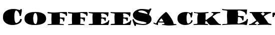 CoffeeSackExtended Normal - Download Thousands of Free Fonts at FontZone.net