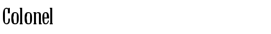 Colonel - Download Thousands of Free Fonts at FontZone.net
