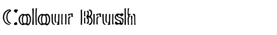 Colour Brush - Download Thousands of Free Fonts at FontZone.net