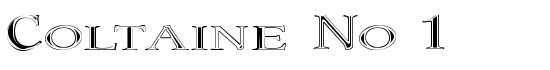 Coltaine No 1 - Download Thousands of Free Fonts at FontZone.net