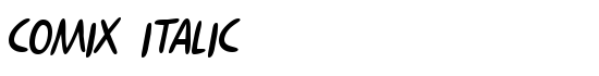 Comix Italic - Download Thousands of Free Fonts at FontZone.net