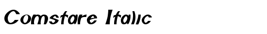 Comstare Italic - Download Thousands of Free Fonts at FontZone.net