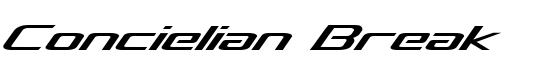 Concielian Break - Download Thousands of Free Fonts at FontZone.net