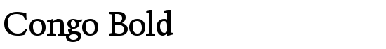 Congo Bold - Download Thousands of Free Fonts at FontZone.net