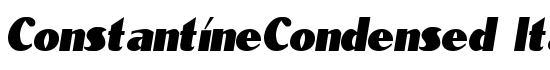 ConstantineCondensed Italic - Download Thousands of Free Fonts at FontZone.net