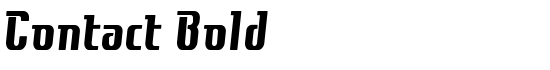 Contact Bold - Download Thousands of Free Fonts at FontZone.net