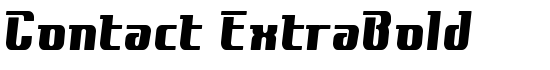 Contact ExtraBold - Download Thousands of Free Fonts at FontZone.net