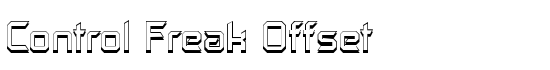 Control Freak Offset - Download Thousands of Free Fonts at FontZone.net