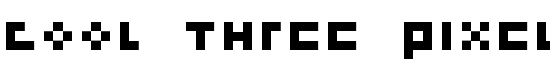 cool three pixels - Download Thousands of Free Fonts at FontZone.net