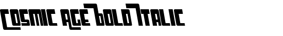 Cosmic Age Bold Italic - Download Thousands of Free Fonts at FontZone.net