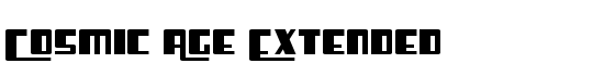 Cosmic Age Extended - Download Thousands of Free Fonts at FontZone.net