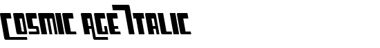 Cosmic Age Italic - Download Thousands of Free Fonts at FontZone.net