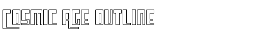 Cosmic Age Outline - Download Thousands of Free Fonts at FontZone.net