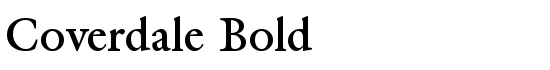 Coverdale Bold - Download Thousands of Free Fonts at FontZone.net
