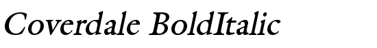 Coverdale BoldItalic - Download Thousands of Free Fonts at FontZone.net