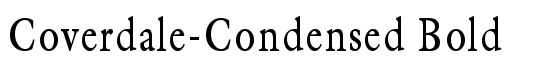 Coverdale-Condensed Bold - Download Thousands of Free Fonts at FontZone.net