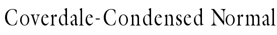 Coverdale-Condensed Normal - Download Thousands of Free Fonts at FontZone.net