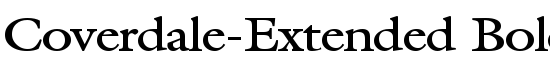 Coverdale-Extended Bold - Download Thousands of Free Fonts at FontZone.net