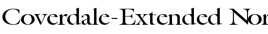 Coverdale-Extended Normal - Download Thousands of Free Fonts at FontZone.net