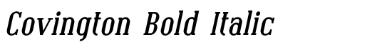 Covington Bold Italic - Download Thousands of Free Fonts at FontZone.net