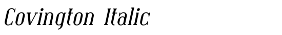 Covington Italic - Download Thousands of Free Fonts at FontZone.net