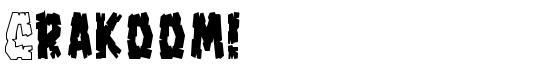 Crakoom! - Download Thousands of Free Fonts at FontZone.net