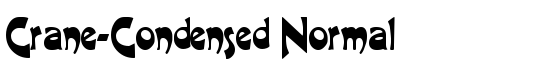 Crane-Condensed Normal - Download Thousands of Free Fonts at FontZone.net
