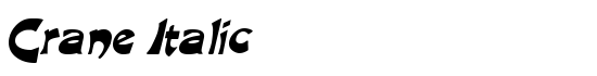 Crane Italic - Download Thousands of Free Fonts at FontZone.net
