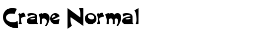 Crane Normal - Download Thousands of Free Fonts at FontZone.net
