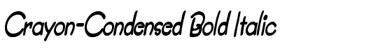 Crayon-Condensed Bold Italic - Download Thousands of Free Fonts at FontZone.net