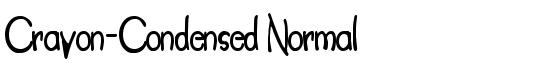 Crayon-Condensed Normal - Download Thousands of Free Fonts at FontZone.net