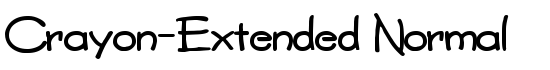 Crayon-Extended Normal - Download Thousands of Free Fonts at FontZone.net