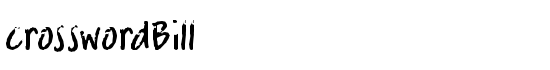 crosswordBill - Download Thousands of Free Fonts at FontZone.net