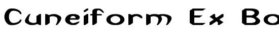 Cuneiform Ex Bold - Download Thousands of Free Fonts at FontZone.net