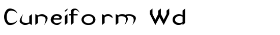 Cuneiform Wd - Download Thousands of Free Fonts at FontZone.net