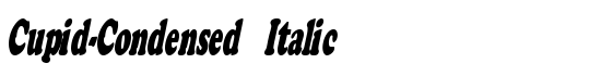 Cupid-Condensed Italic - Download Thousands of Free Fonts at FontZone.net