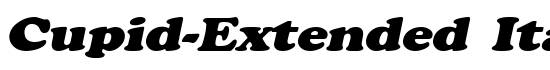 Cupid-Extended Italic - Download Thousands of Free Fonts at FontZone.net
