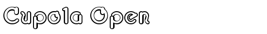 Cupola Open - Download Thousands of Free Fonts at FontZone.net