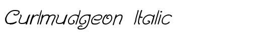 Curlmudgeon Italic - Download Thousands of Free Fonts at FontZone.net