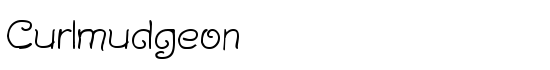 Curlmudgeon - Download Thousands of Free Fonts at FontZone.net