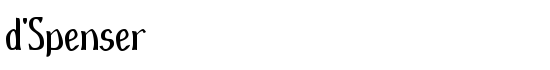 d'Spenser - Download Thousands of Free Fonts at FontZone.net