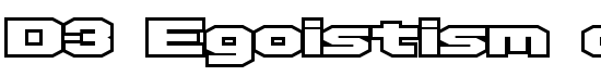D3 Egoistism outline - Download Thousands of Free Fonts at FontZone.net