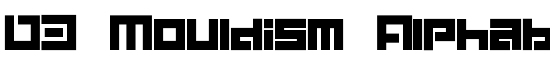 D3 Mouldism Alphabet - Download Thousands of Free Fonts at FontZone.net