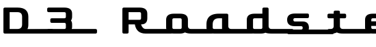 D3 Roadsterism Long - Download Thousands of Free Fonts at FontZone.net