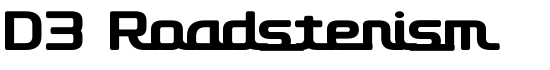 D3 Roadsterism - Download Thousands of Free Fonts at FontZone.net