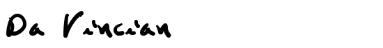 Da Vincian - Download Thousands of Free Fonts at FontZone.net