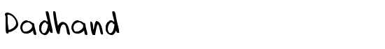 Dadhand - Download Thousands of Free Fonts at FontZone.net