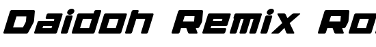 Daidoh Remix Round I_xFFFF_alic - Download Thousands of Free Fonts at FontZone.net