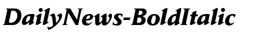 DailyNews-BoldItalic - Download Thousands of Free Fonts at FontZone.net